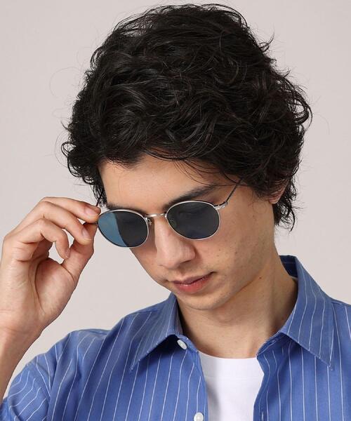 TAKEO KIKUCHI(タケオキクチ)の「【TAKEO KIKUCHI × THE BEDFORD HOTEL】オールメタルフレーム サングラス(サングラス・メンズ・ブラック/ダークブラウン系4/シルバー・00)」の4枚目の写真