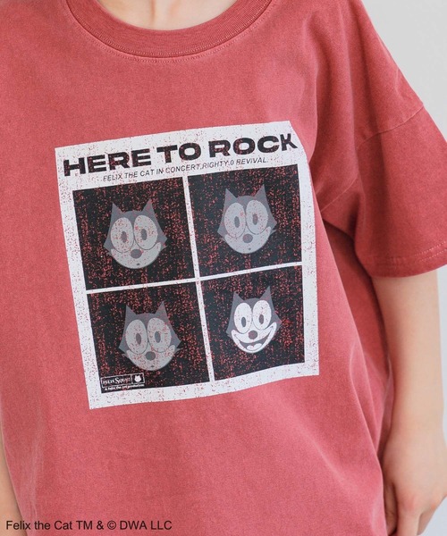 BAYFLOW（ベイフロー）の「【FELIX THE CAT(フィリックス・ザ・キャット)】別注ピグメントT(KIDS)（Tシャツ/カットソー・キッズ・レッド/アイボリー/チャコールグレー・110cm/120cm/130cm/140cm/150cm）」の15枚目の写真