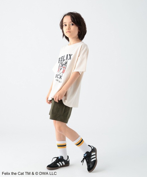 BAYFLOW（ベイフロー）の「【FELIX THE CAT(フィリックス・ザ・キャット)】別注ピグメントT(KIDS)（Tシャツ/カットソー・キッズ・レッド/アイボリー/チャコールグレー・110cm/120cm/130cm/140cm/150cm）」の16枚目の写真