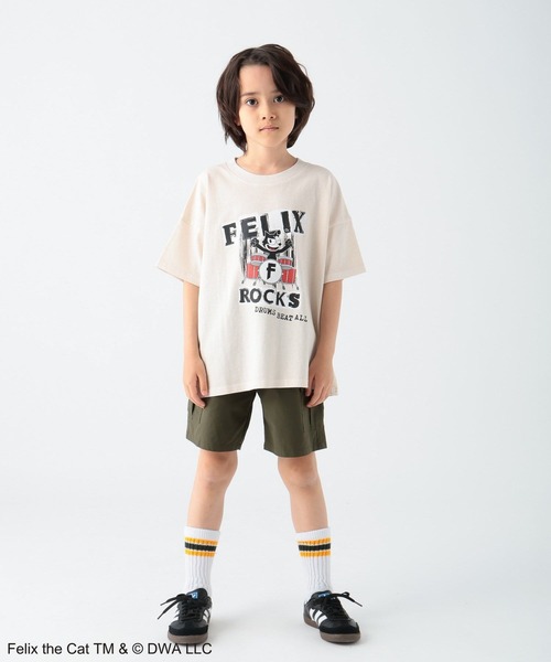BAYFLOW（ベイフロー）の「【FELIX THE CAT(フィリックス・ザ・キャット)】別注ピグメントT(KIDS)（Tシャツ/カットソー・キッズ・レッド/アイボリー/チャコールグレー・110cm/120cm/130cm/140cm/150cm）」の17枚目の写真