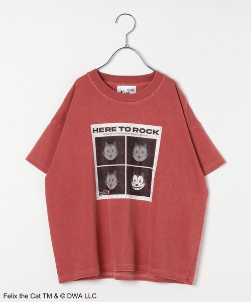 BAYFLOW（ベイフロー）の「【FELIX THE CAT(フィリックス・ザ・キャット)】別注ピグメントT(KIDS)（Tシャツ/カットソー・キッズ・レッド/アイボリー/チャコールグレー・110cm/120cm/130cm/140cm/150cm）」の6枚目の写真