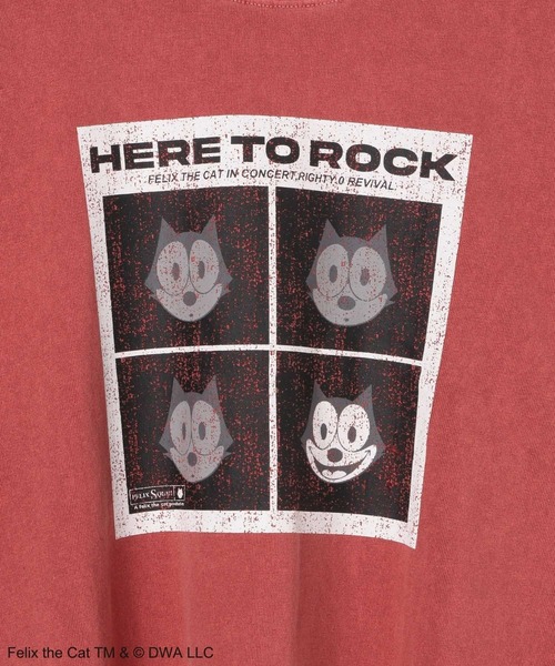 BAYFLOW（ベイフロー）の「【FELIX THE CAT(フィリックス・ザ・キャット)】別注ピグメントT(KIDS)（Tシャツ/カットソー・キッズ・レッド/アイボリー/チャコールグレー・110cm/120cm/130cm/140cm/150cm）」の7枚目の写真