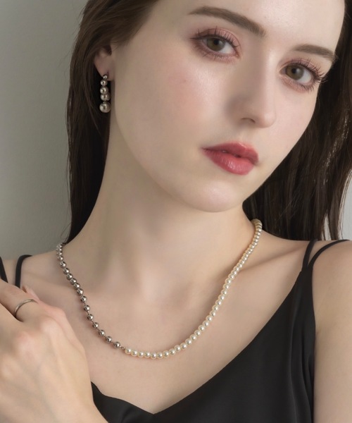 muku（ムク）の「CHAIN/PEARL×BALL（ネックレス・レディース・ゴールド/シルバー・FREE）」の5枚目の写真