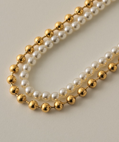 muku（ムク）の「CHAIN/PEARL×BALL（ネックレス・レディース・ゴールド/シルバー・FREE）」の20枚目の写真