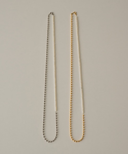 muku（ムク）の「CHAIN/PEARL×BALL（ネックレス・レディース・ゴールド/シルバー・FREE）」の17枚目の写真