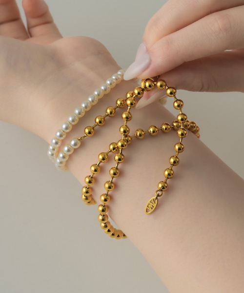 muku（ムク）の「CHAIN/PEARL×BALL（ネックレス・レディース・ゴールド/シルバー・FREE）」の16枚目の写真