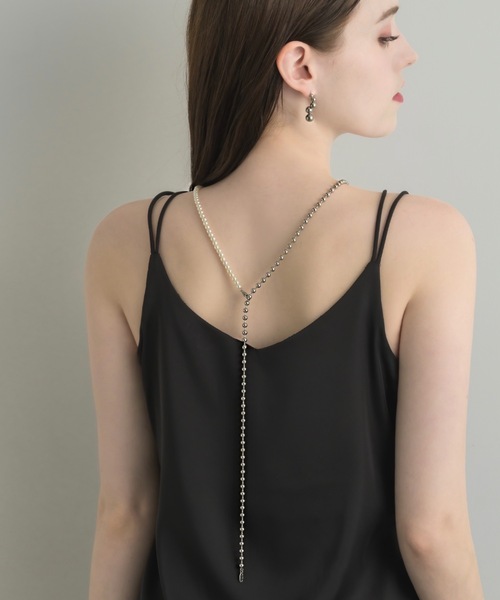 muku（ムク）の「CHAIN/PEARL×BALL（ネックレス・レディース・ゴールド/シルバー・FREE）」の7枚目の写真