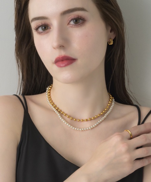 muku（ムク）の「CHAIN/PEARL×BALL（ネックレス・レディース・ゴールド/シルバー・FREE）」の10枚目の写真