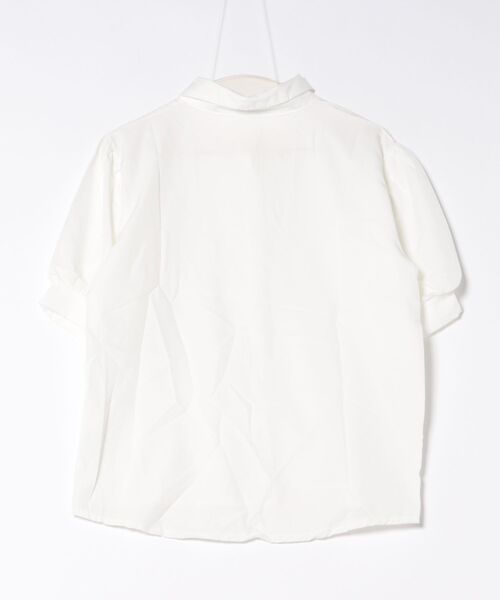 merrylatte（メリーラテ）の「シンプルパフスリーブ半袖ブラウス（シャツ/ブラウス・レディース・ホワイト・MEDIUM）」の15枚目の写真