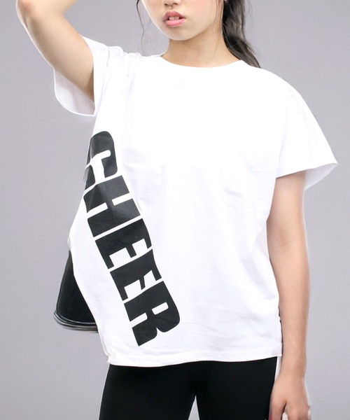 CHEER(チアー)の「アシンメトリーレイヤードデザイン切り替えトップス(Tシャツ/カットソー・レディース・ホワイト/イエロー・S/M/L)」の2枚目の写真