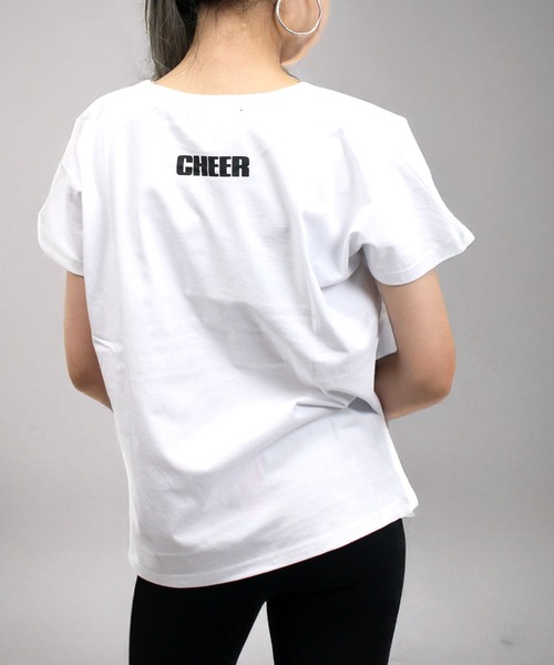 CHEER(チアー)の「アシンメトリーレイヤードデザイン切り替えトップス(Tシャツ/カットソー・レディース・ホワイト/イエロー・S/M/L)」の5枚目の写真