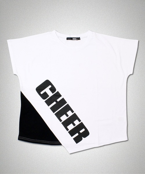 CHEER(チアー)の「アシンメトリーレイヤードデザイン切り替えトップス(Tシャツ/カットソー・レディース・ホワイト/イエロー・S/M/L)」の6枚目の写真