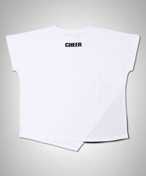 CHEER(チアー)の「アシンメトリーレイヤードデザイン切り替えトップス(Tシャツ/カットソー・レディース・ホワイト/イエロー・S/M/L)」の8枚目の写真