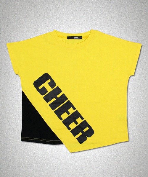 CHEER(チアー)の「アシンメトリーレイヤードデザイン切り替えトップス(Tシャツ/カットソー・レディース・ホワイト/イエロー・S/M/L)」の9枚目の写真