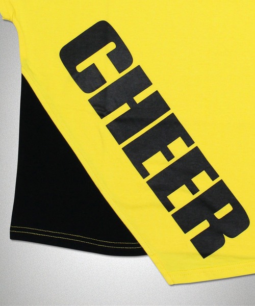 CHEER(チアー)の「アシンメトリーレイヤードデザイン切り替えトップス(Tシャツ/カットソー・レディース・ホワイト/イエロー・S/M/L)」の10枚目の写真