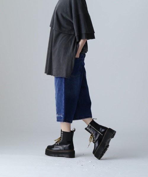 SIS(エスアイエス)の「SIS/エスアイエス/クロスデニムショーツ(その他パンツ・レディース・ブルー/ブラック・LARGE/MEDIUM)」の18枚目の写真