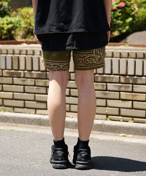 CAL O LINE(キャルオーライン)の「CAL O LINE/キャルオーライン BANDANA 2 TUCK SHORTS (7inc) ショーツ(その他パンツ・メンズ・オリーブ系・M)」の16枚目の写真