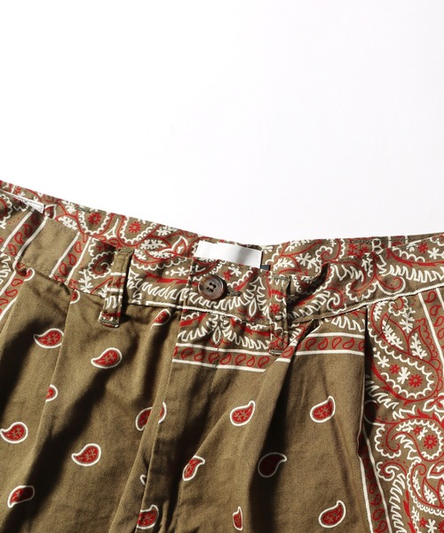 CAL O LINE(キャルオーライン)の「CAL O LINE/キャルオーライン BANDANA 2 TUCK SHORTS (7inc) ショーツ(その他パンツ・メンズ・オリーブ系・M)」の15枚目の写真