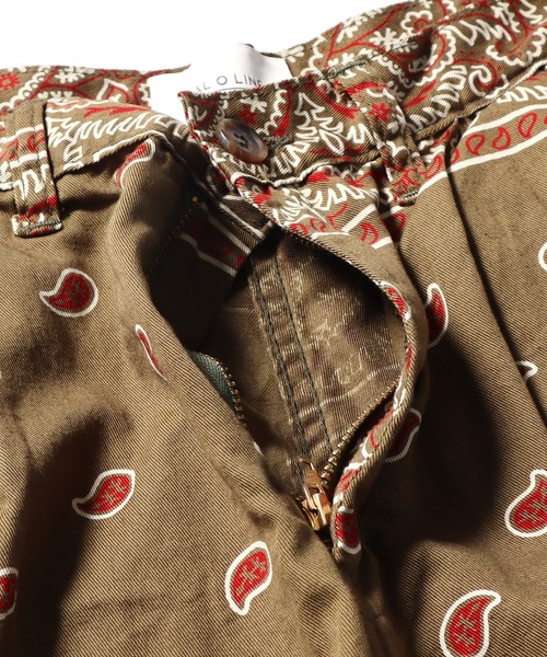 CAL O LINE(キャルオーライン)の「CAL O LINE/キャルオーライン BANDANA 2 TUCK SHORTS (7inc) ショーツ(その他パンツ・メンズ・オリーブ系・M)」の13枚目の写真