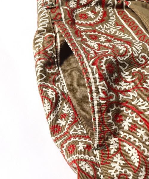 CAL O LINE(キャルオーライン)の「CAL O LINE/キャルオーライン BANDANA 2 TUCK SHORTS (7inc) ショーツ(その他パンツ・メンズ・オリーブ系・M)」の12枚目の写真