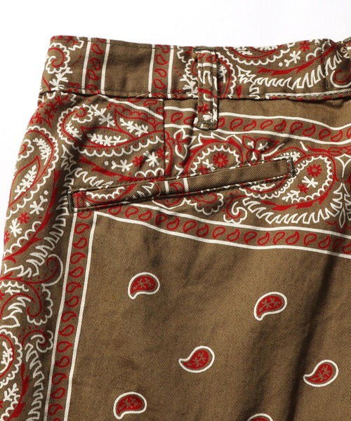 CAL O LINE(キャルオーライン)の「CAL O LINE/キャルオーライン BANDANA 2 TUCK SHORTS (7inc) ショーツ(その他パンツ・メンズ・オリーブ系・M)」の11枚目の写真