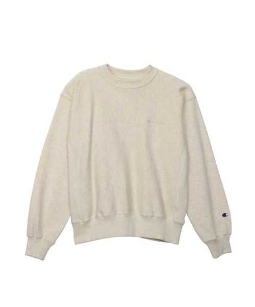 Champion(チャンピオン)の「【Champion/チャンピオン】レディース リバースウィーブ(R) クルーネックスウェットシャツ(スウェット・レディース・オートミール/ライトブルー/ブラック系その他/グレー・MEDIUM/LARGE)」の13枚目の写真