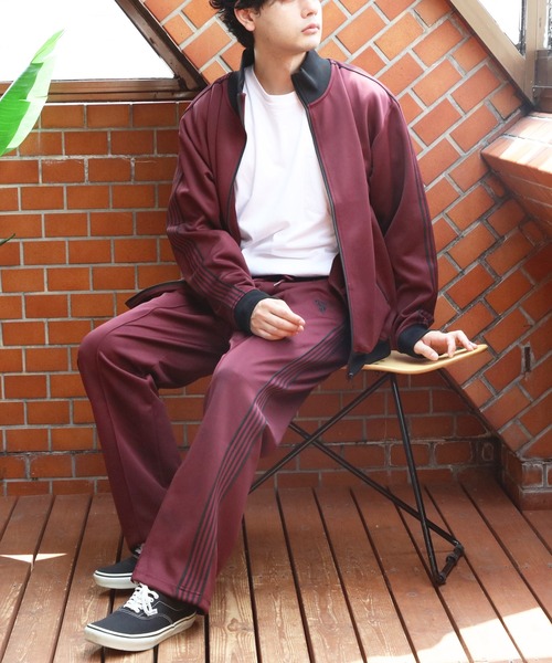 ８(eight)（エイト）の「トラックジャケット セットアップ（ジャージ・メンズ・ワイン/クリーム/ブラウン/チャコール/サンドベージュ/ブラウン系その他/ワイン系1・LARGE/MEDIUM）」の9枚目の写真