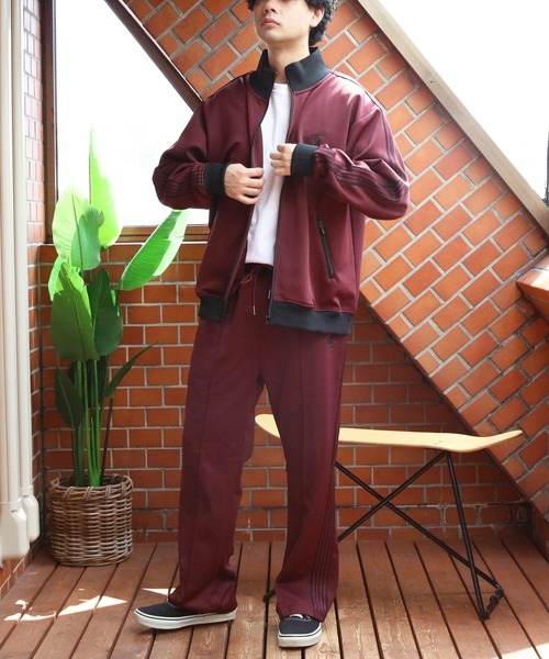 ８(eight)（エイト）の「トラックジャケット セットアップ（ジャージ・メンズ・ワイン/クリーム/ブラウン/チャコール/サンドベージュ/ブラウン系その他/ワイン系1・LARGE/MEDIUM）」の12枚目の写真