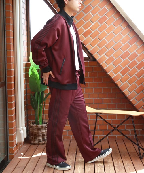 ８(eight)（エイト）の「トラックジャケット セットアップ（ジャージ・メンズ・ワイン/クリーム/ブラウン/チャコール/サンドベージュ/ブラウン系その他/ワイン系1・LARGE/MEDIUM）」の14枚目の写真