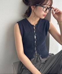 【新色追加!/WEB限定】フロントボタンベスト