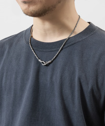 GILD（ギルド）の「GILD ギルド / Long twist double chain atypical hook necklace シルバー925ツイストチェーンエイティピカルフックネックレス / G251-NE02/L（ネックレス）」