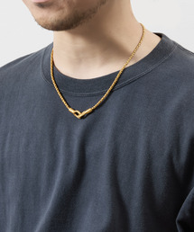 GILD（ギルド）の「GILD ギルド / Long twist double chain atypical hook necklace シルバー925ツイストチェーンエイティピカルフックネックレス / G251-NE02/L（ネックレス）」