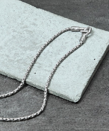 GILD（ギルド）の「GILD ギルド / Long twist double chain atypical hook necklace シルバー925ツイストチェーンエイティピカルフックネックレス / G251-NE02/L（ネックレス）」