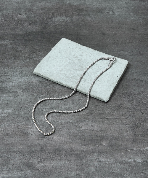 GILD ギルド / Long twist double chain atypical hook necklace
