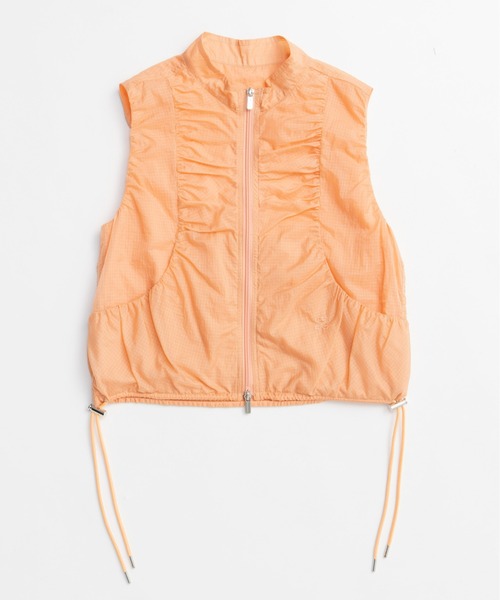 Airy Sheer Gathered Vest/エアリーシアーギャザーベスト