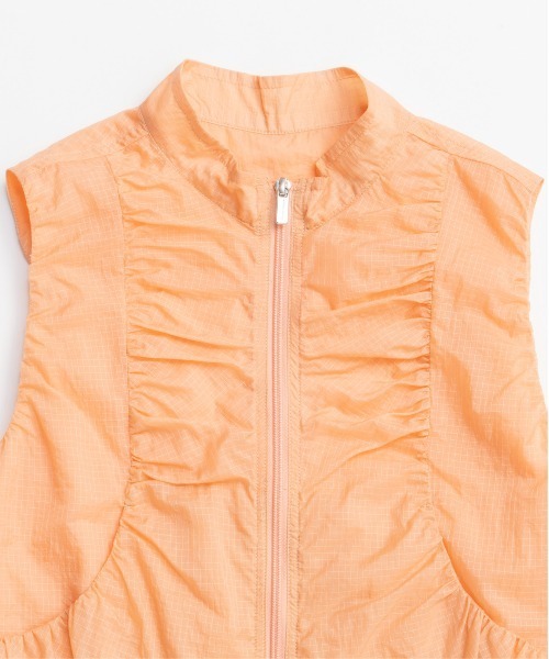Airy Sheer Gathered Vest/エアリーシアーギャザーベスト