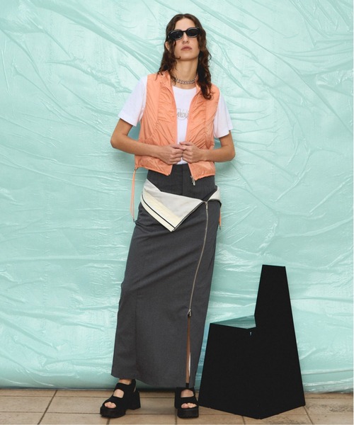 トップス MAISON SPECIAL Airy Sheer Gathered Vest Airy Sheer Gathered Vest