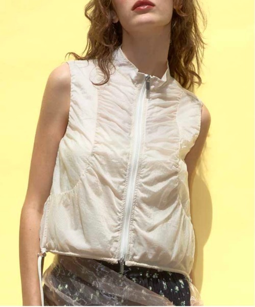 トップス MAISON SPECIAL Airy Sheer Gathered Vest Airy Sheer Gathered Vest