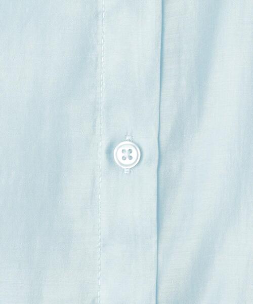 SHOO・LA・RUE（シューラルー）の「【130-150cm】程よい肌見せが叶う クロップドシアーシャツ（シャツ/ブラウス・キッズ・サックスブルー/パープル・13/14/15 ）」の10枚目の写真