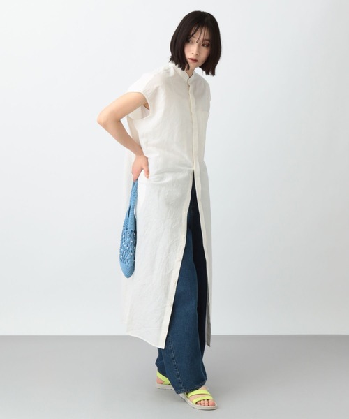 natural by clip ドット刺繍スクエアワンピース studio CLIP｜《natural by clip》ドット刺繍スクエアワンピース