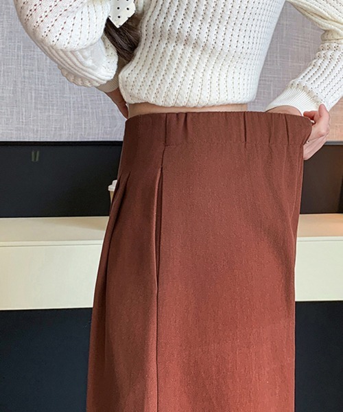 ReRe(リリ)の「タック付きハイウエストワイドパンツ(その他パンツ・レディース・ブラック/テラコッタ/ベージュ・MEDIUM/LARGE)」の8枚目の写真