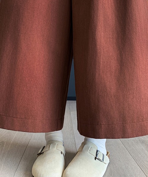 ReRe(リリ)の「タック付きハイウエストワイドパンツ(その他パンツ・レディース・ブラック/テラコッタ/ベージュ・MEDIUM/LARGE)」の6枚目の写真