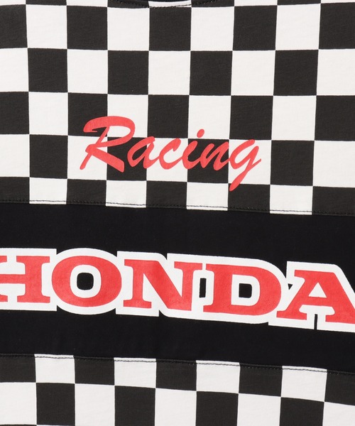 atmos pink(アトモスピンク)の「HONDA x atmos pink Racing Over T-shirt / ホンダ アトモス ピンク レーシング オーバー ティーシャツ 【SP】(Tシャツ/カットソー・レディース・チェック/ホワイト・FREE)」の8枚目の写真