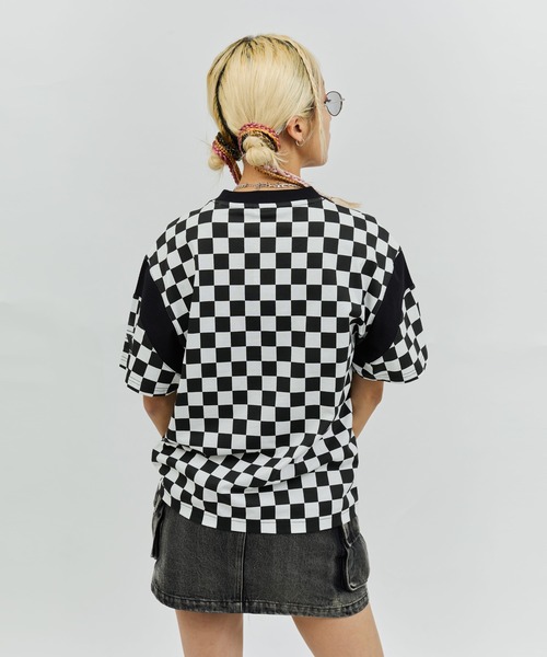 atmos pink(アトモスピンク)の「HONDA x atmos pink Racing Over T-shirt / ホンダ アトモス ピンク レーシング オーバー ティーシャツ 【SP】(Tシャツ/カットソー・レディース・チェック/ホワイト・FREE)」の11枚目の写真