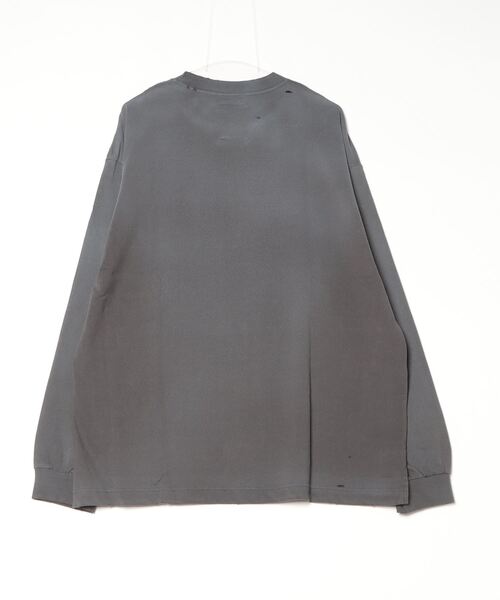 Maison MIHARA YASUHIRO(メゾンミハラヤスヒロ)の「Dog Printed Embellished Distressed Long Sleeve T-shirt(Tシャツ/カットソー・メンズ・ホワイト/ブラック/グレー・44/46/48)」の20枚目の写真