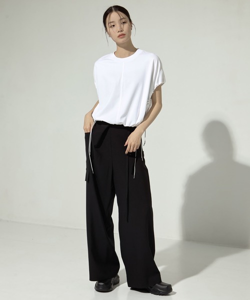 UJOH ドローコードクロップドT スウェット UJOH/ウジョー】《STUDIOUS別注》Drawcord Short T/ドローコード
