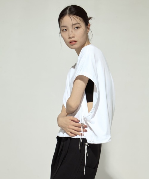 新品 Ujoh トップス UJOH ウジョーTシャツ 定価 27,500円 UJOH/ウジョー】《STUDIOUS別注》Drawcord Short T/ドローコード