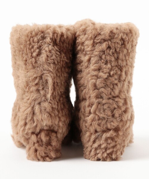 NEBULONI E（ネブローニ）の「NEBULONI E. / ボア ショートブーツ（ブーツ・レディース・ベージュ・38/37/36）」の7枚目の写真