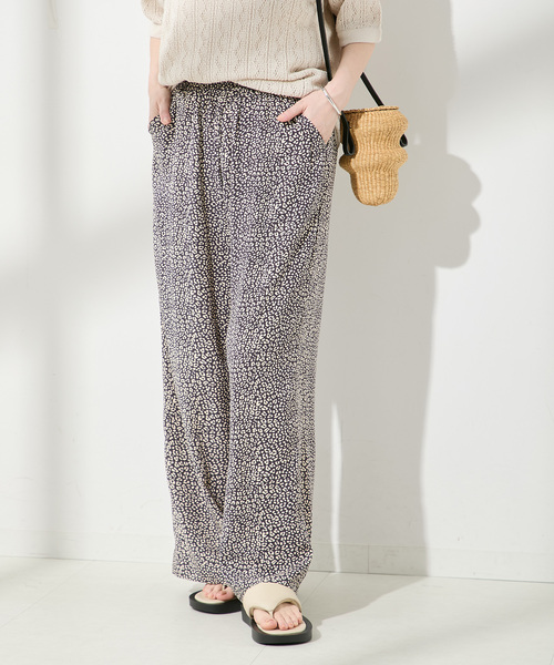 journal standard L'essage（ジャーナルスタンダードレサージュ）の「《追加》《別注》【LUSANA / ルサーナ】CICI PANTS：パンツ（その他パンツ・レディース・オートミール/ブラック系その他・X-SMALL/SMALL）」の6枚目の写真