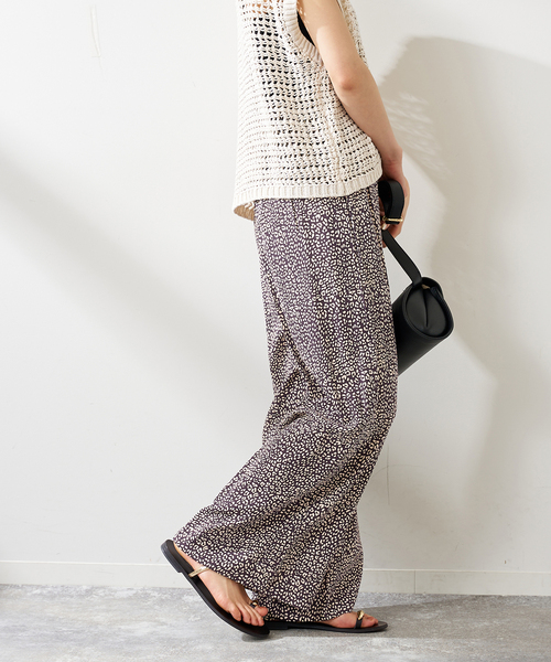 journal standard L'essage（ジャーナルスタンダードレサージュ）の「《追加》《別注》【LUSANA / ルサーナ】CICI PANTS：パンツ（その他パンツ・レディース・オートミール/ブラック系その他・X-SMALL/SMALL）」の16枚目の写真